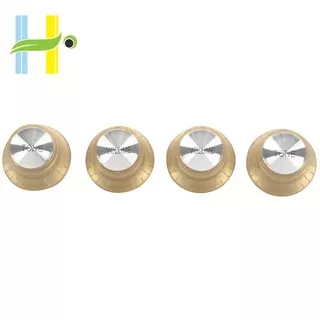 Set Gold Top Hat Knob for Gibson for Les Paul Gold Foil Button