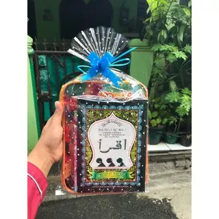 Souvenir peket ulang tahun anak anak iqro + tas paketan pengajian