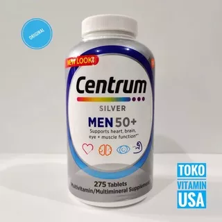 Centrum Silver Men 50+ Multivitamin Multimineral 275 Tablets Centrum Silver Men 50