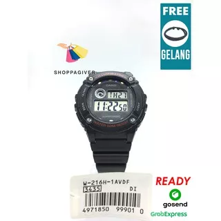 JAM TANGAN PRIA CASIO DIGITAL W-216H /  W-216H-1A / W-216H-1AVDF ORIGINAL MURAH BERGARANSI