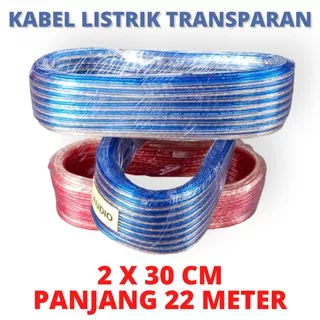 KABEL LISTRIK TRANSPARAN 2x30 KABEL AUDIO KABEL LISTRIK ROLL SERABUT KABEL AUDIO