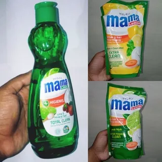 MAMA LIME TOTAL CLEAN - MAMA LEMON EXTRA CLEAN - Cairan Pencuci Perkakas Refill & Botol - TemuPawon