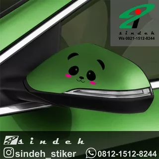 cutting sticker mobil stiker spion mobil panda lucu cute imut keren murah