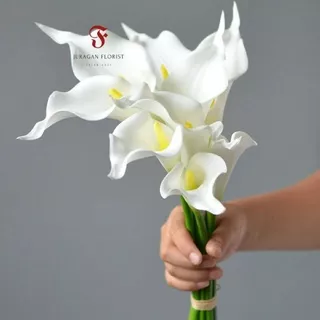 LILY LATEX CALLA LILY ARTIFICIAL PERTANGKAI BUNGA CALLA LILY latex import bunga hias latex home decor shabby chic import