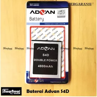 Baterai Advan Vandroid S4D Original Double Power Batre Batrai Battery HP