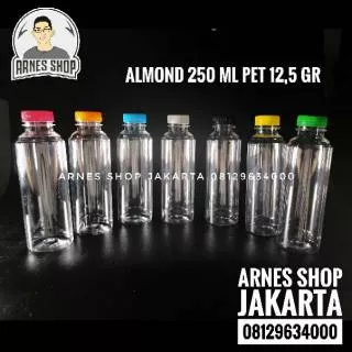 Botol Plastik Almond 250 ml PET