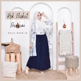 Rok Plisket Panjang fit to L-XL Part 1 / Rok Plisket Dewasa / Rok Mayung Plisket / Rok Plisket Grade A