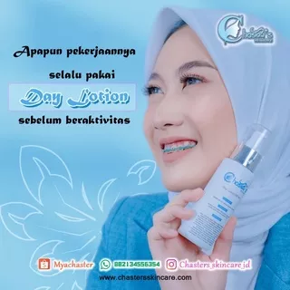 WHITENING DAY LOTION CHATERS SKINCARE ||MEMILIKI SPF 50||MEMBUAT KULIT PUTIH SEKETIKA