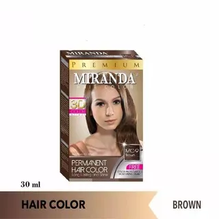MIRANDA Hair Color Brown MC-09 (30MLx2) + 10ml | Semir Rambut | Pewarna Rambut Miranda | Cat Rambut