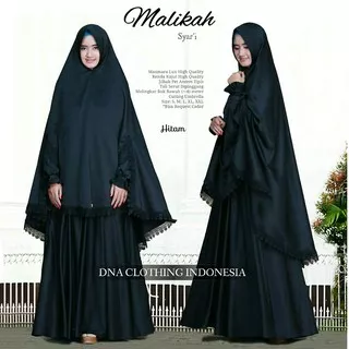 HIJABBSTORY Malikah Syari Hitam |850Gr104/140 Allsize Gamis Syari Maxmara HQ Eksklusif Busui Antem Original Dnb solo