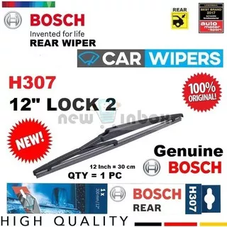 WIPER BELAKANG KACA MOBIL BOSCH REAR WIPER 12 LOCK 2 (H307) ORIGINAL (1PC)