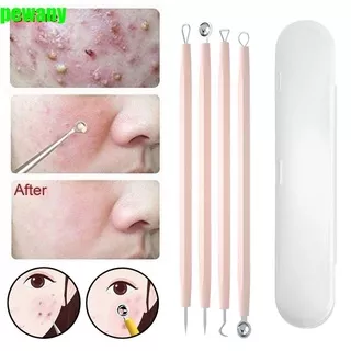 PEWANY Women Comedone Needle Stainless Steel Skin Care Beauty Tool Sets Pro Dual Heads Acne Treatment Blackhead Remover Pore Cleaner Squeeze Pore Girls Comedone Extractor/Multicolor
