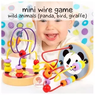 Zoetoys Mini Wire Game Pastel B C | Mini Round Beads | WIRE MAZE | Mainan Edukasi Anak