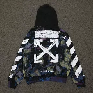 HOODIE OFFWHITE OFF WHITE GALAXY FULL PRINT PREMIUM MIRROR