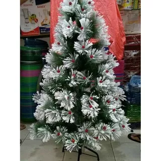 FREE AKSESORIES! Pohon Natal SALJU SUPER 1,8 Meter 6feet 6SE Christmas Tree NEW