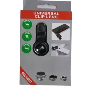 Universal Clip Lens 3 in 1 (Macro, Wide, Fish Eye)