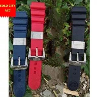 Strap Tali Jam Tangan Seiko sportura f1 honda racing 22mm 22 mm Free Pen Rubber Silicon Jam Seiko