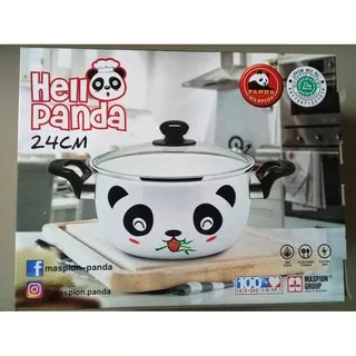 Maspion Hello Panda Panci Enamel 24 cm