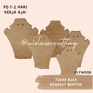 Necklace Earrings Holder / Bearer / Display / Kalung tempat kalung gelang anting perhisan box seserahan kotak seserahan untuk mahar pernikahan perkawinan wedding kayu penyangga kalung wooden necklace