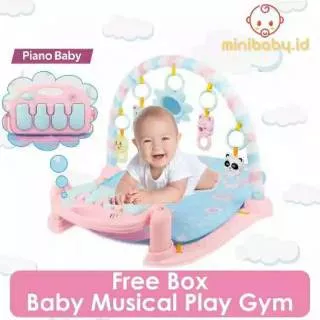 Piano gym rack - Mainan edukasi anak balita baby bayi - playmat piano musical music