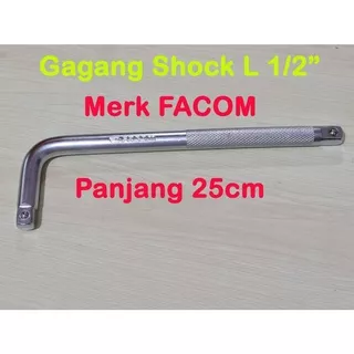 FACOM Gagang Shock L 1/2x10 L Handle Gagang Sock Sok Offset Handle