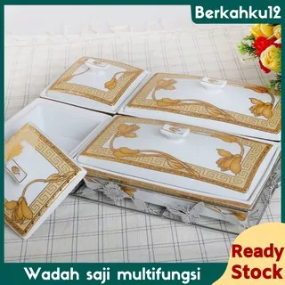 Wadah saji multifungsi Vicenza B749 / wadah saji makanan kue snack F5H7