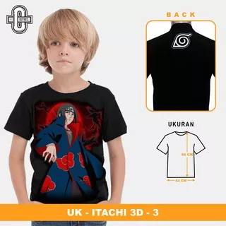 KAOS ANAK ANIME BORUTO / NARUTO - itachi 3d -3