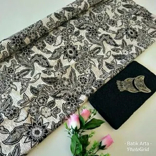 Kain batik dan embos sayap garuda sogan seragam bridesmaid kekinian pabrik batik murah