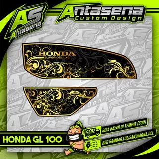 Striping GL 100 Herex Racing Stiker Motor Variasi Honda GL 100 Sticker Decal Custom 1