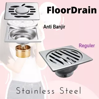 Floor drain mesin cuci/Floor drain Stainless/Floo drain anti banjir/anti bau/saringan got