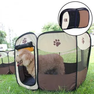 Kandang Anjing Portable Kandang Lipat Hewan Peliharaan Anjing Waterproof Dog House Tent