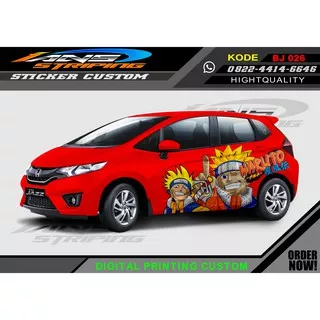 STICKER VARIASI MOBIL NARUTO/ DECAL STICKER MOBIL JAZZ, BRIO, AGYA, AYLA, DLL