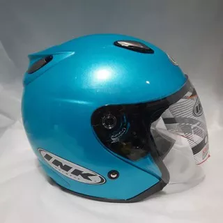 HELM INK CENTRO SOLID ICE BLUE BIRU MUDA HELM ORIGINAL