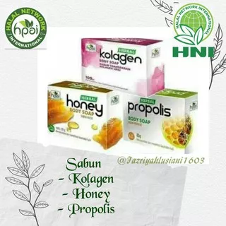 Sabun Kolagen , sabun Honey ,sabun propolis 100gr   herbal HNI HPAI