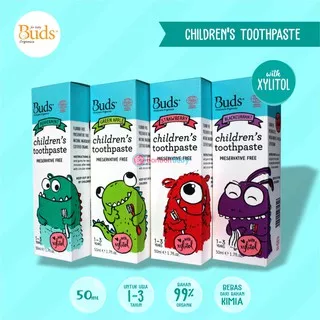 Buds Organic Children Toothpaste with Xylitol ( 1 - 3 tahun )