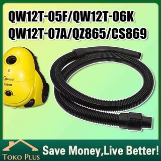 Selang Penyedot Debu 1.85M Untuk Midea Vacuum Cleaner QW12T-05F/05E/VC35J-10AC/Qw14T-06C Dll Selang Vacuum Cleaner Portable Untuk Midea Adapter Konverter Selang Vacuum Cleaner 32mm Ke 35mm