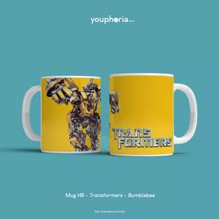 Mug Custom Full Print - Mug Souvenir - Kado Gelas Karakter Kartun - Mug Transformers