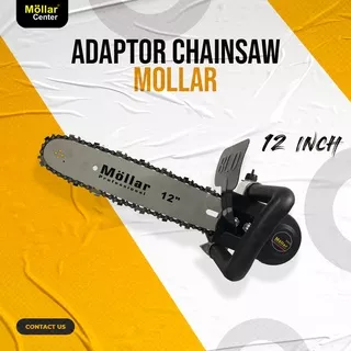 Mollar Chainsaw Mini chain saw 12 inch Adapter Gergaji Potong Kayu Gerinda CSS058