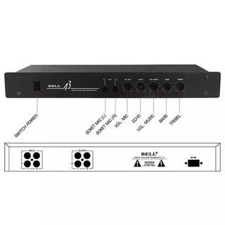 BOX TONE CONTROL ECHO BSX A3 BOX DIGITAL ECHO MIC BSX A3 BELL BGR ASLI ORIGINAL