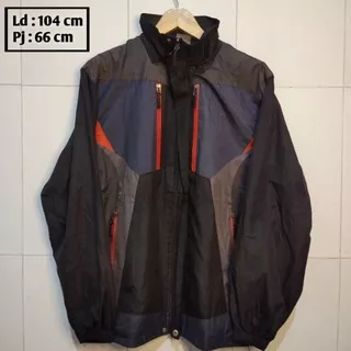 WHITE PIA jaket Thrift PL brand bekas second branded Hoodie gunung jacket preloved outdoor