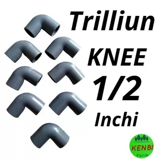 KNEE 1/2 inchi Keni 1/2  Inchi Sambungan Pipa Paralon KNEE  PVC 1/2 Inchi Keni Puyuh Knee Sprinkler