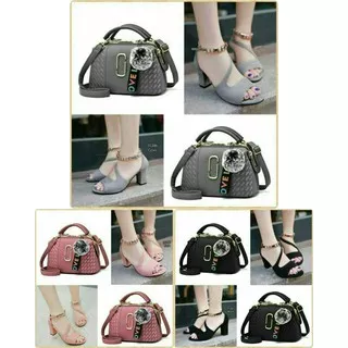 SET 2IN1 TAS DAN SEPATU WANITA MURAH CANTIK SET RN03 WAWA