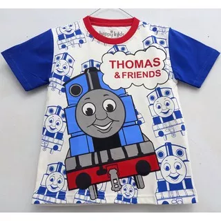 Kaos Karakter Anak Laki - Laki Thomas FP Biru - SKids