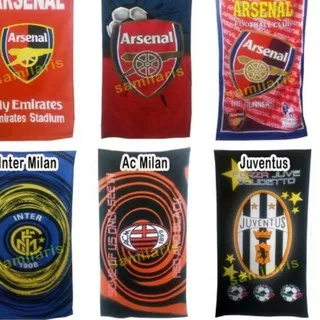 ?? ?nkc? ?? HANDUK BOLA BARCELONA CHELSEA REAL MADRID MANCHESTER UNITED JUMBO 140 X 70 CM v?v?v