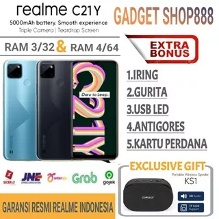 REALME C21Y RAM 3/32 GB | C21Y 3/32 | C21Y 4/64 GB | C21Y 4/64 GARANSI RESMI REALME INDONESIA