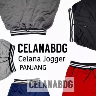 CELANA JOGGER PANT | CELANA JOGER PANJANG | CLANA OLAHRAGA PRIA | STRIP BLACK BEST SELLER