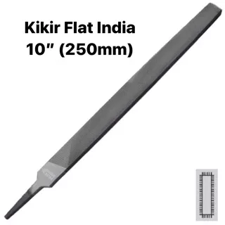 KIKIR FLAT BASTARD 10 INCH 250 MM UNIQUE STAR KIKIR BESI PLAT LURUS KIKIR BESI INDIA ORIGINAL BAGUS