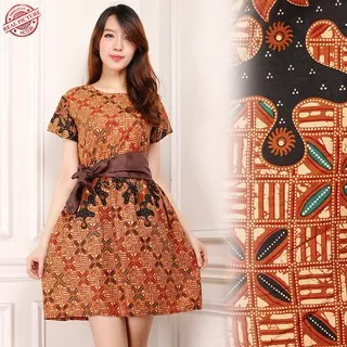 Icha Dress Batik Maxi Mini Dress Fit To L