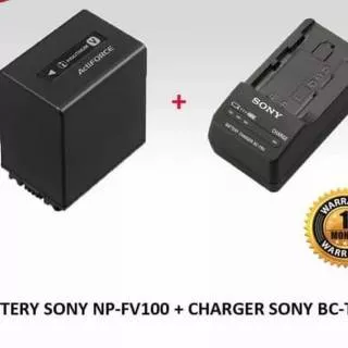 Baterai/Batter Sony NP-FV100/NPFV100 + Charger BC-TRV