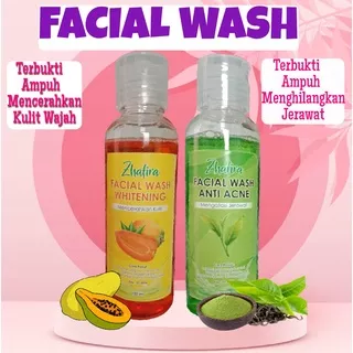 Zhafira Sabun Muka Glowing Facial Wash Sabun Wajah Whitening MS Glow Acne Facial Foam Sabun Cuci Muka Pria Sabun Muka Pria Pemutih Pembersih Wajah Facial Wash Pria Facial Scrub Sabun wajah Jerawat Brightening Anti Bakteri Perawatan Kecantikan COD